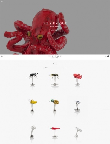 eCommerce website: Fils Unique