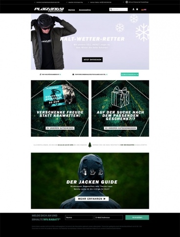 eCommerce website: Platzangst