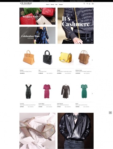 eCommerce website: Vite EnVogue