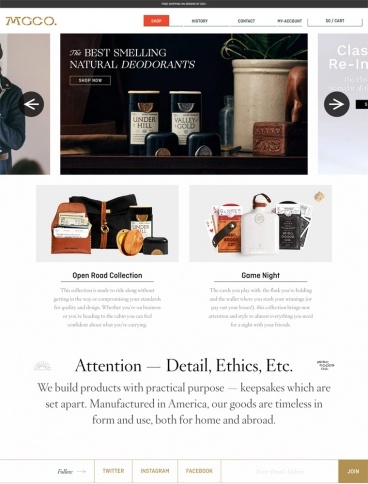 eCommerce website: Misc. Goods Co.