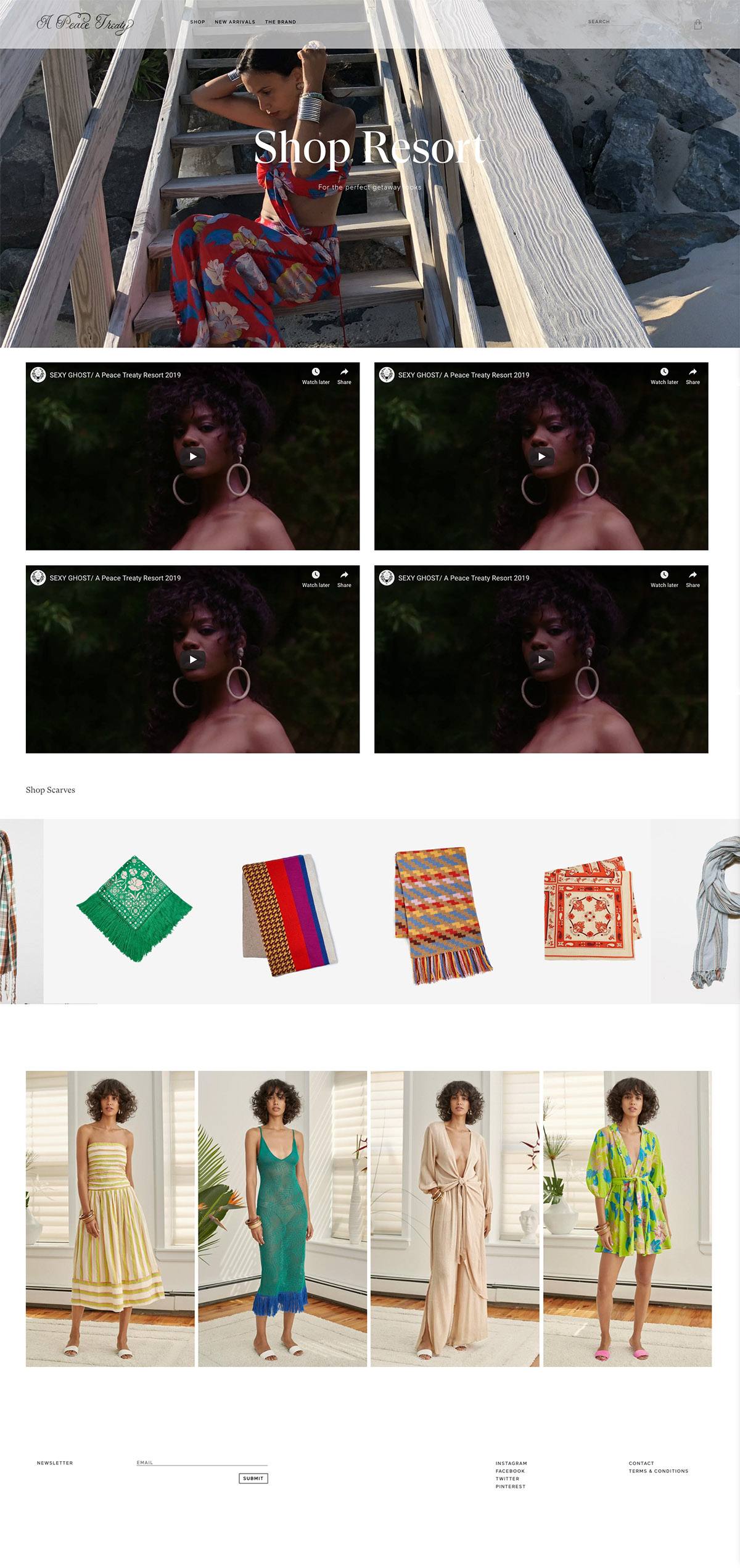 eCommerce website: A Peace Treaty