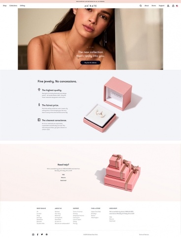 eCommerce website: AUrate