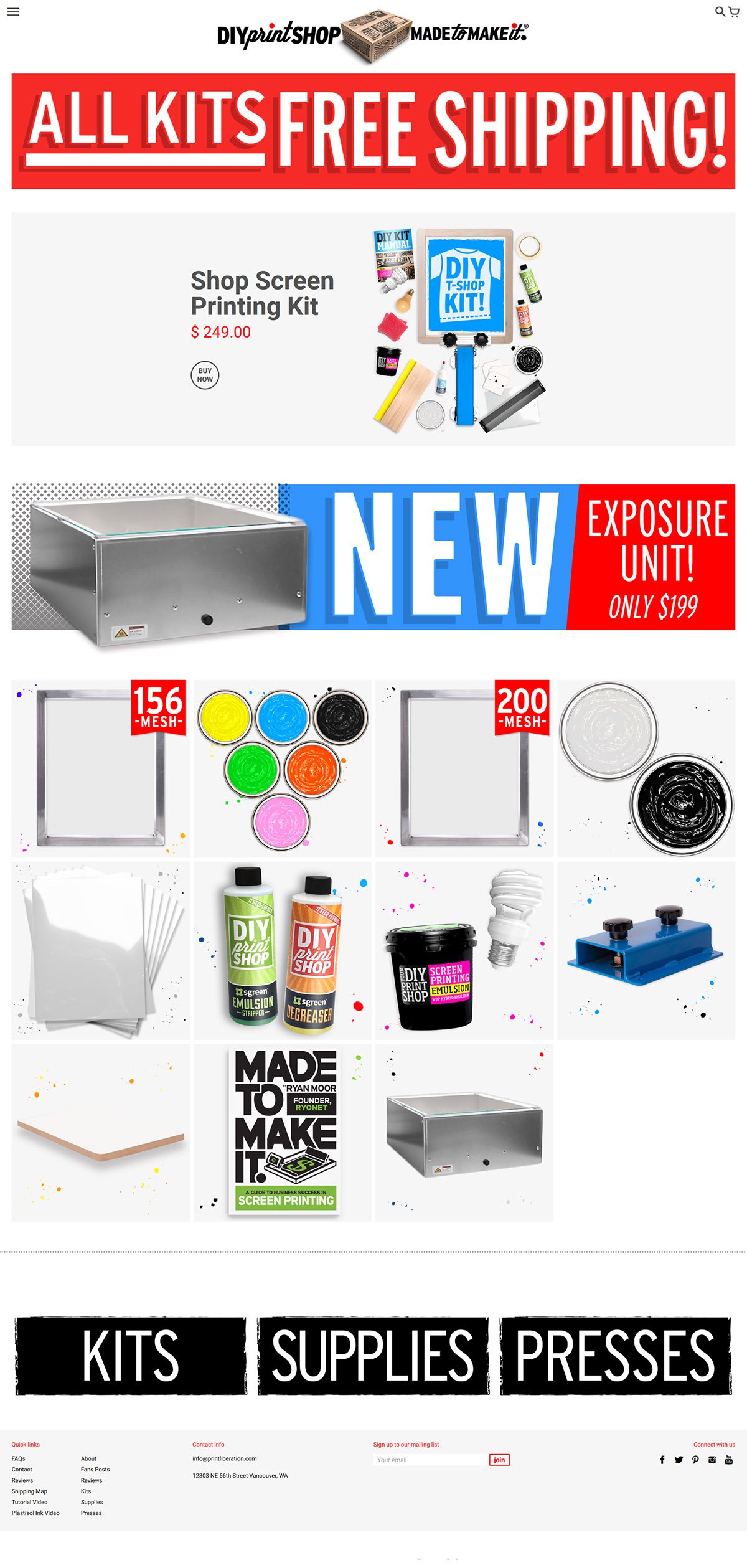 eCommerce website: DIY Print Shop