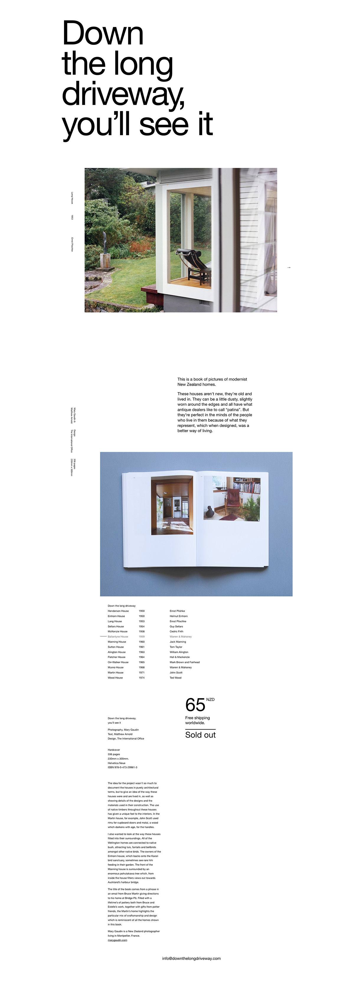 eCommerce website: Down the long driveway, you’ll see it