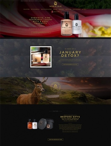 eCommerce website: Noble Isle