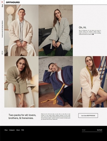 eCommerce website: OFFHOURS