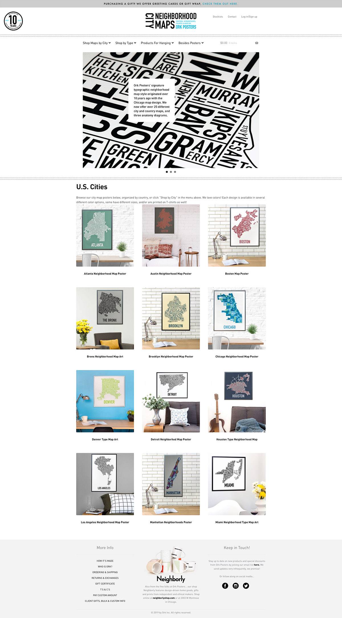 eCommerce website: Ork Posters