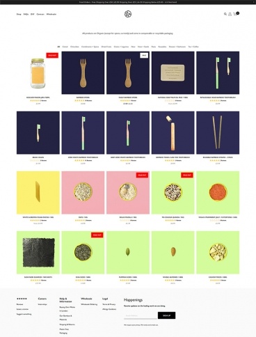 eCommerce website: Zero Waste Club Shop