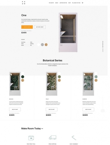 eCommerce website: ROOM