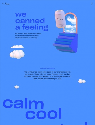 eCommerce website: Recess