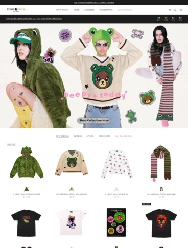eCommerce website: Teddy Fresh