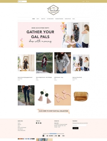 eCommerce website: The Flourish Market
