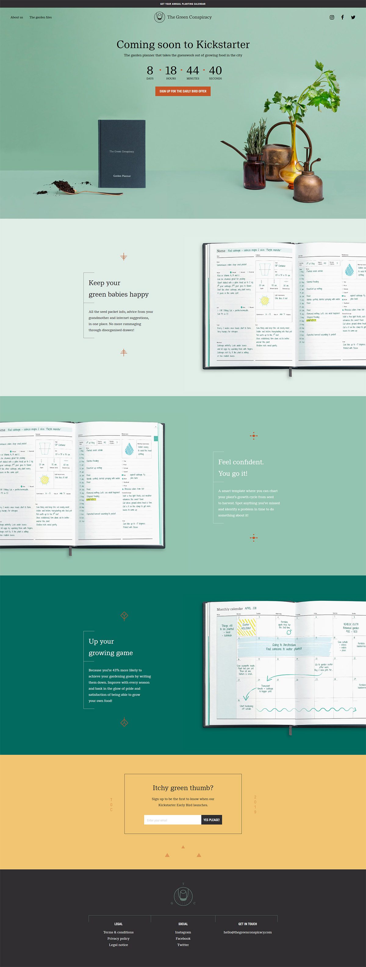 eCommerce website: The Green Conspiracy
