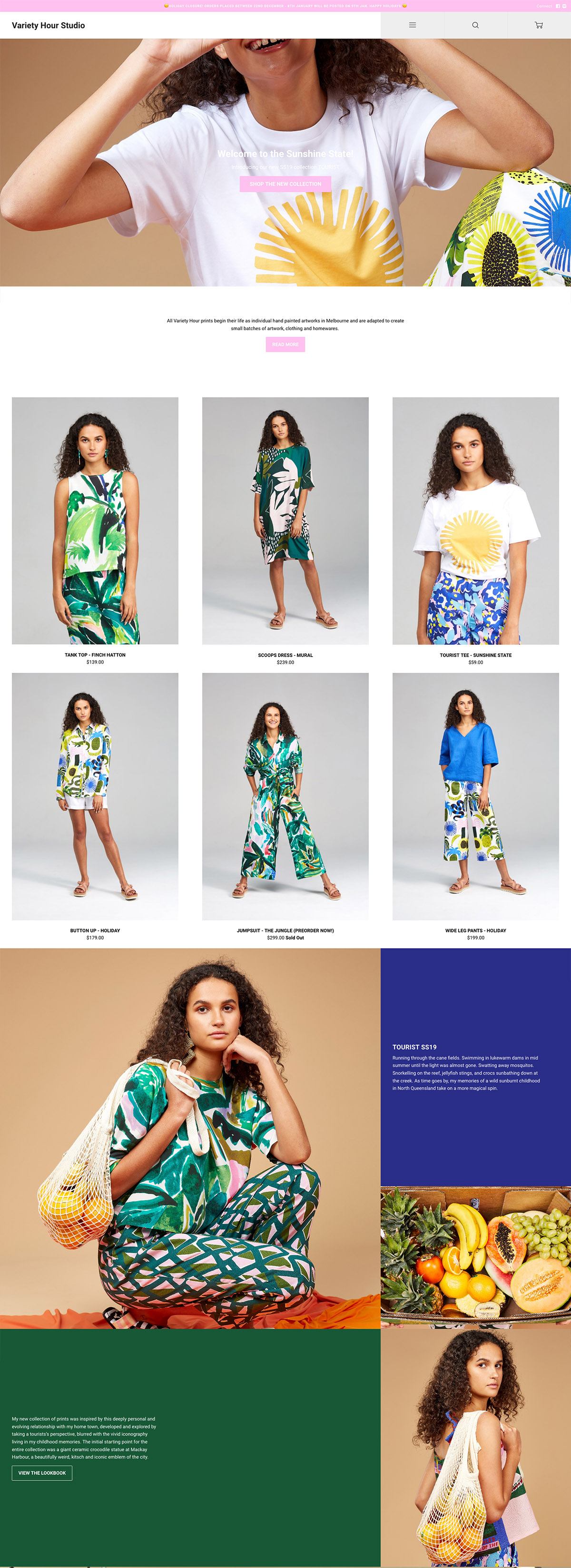 eCommerce website: Variety Hour