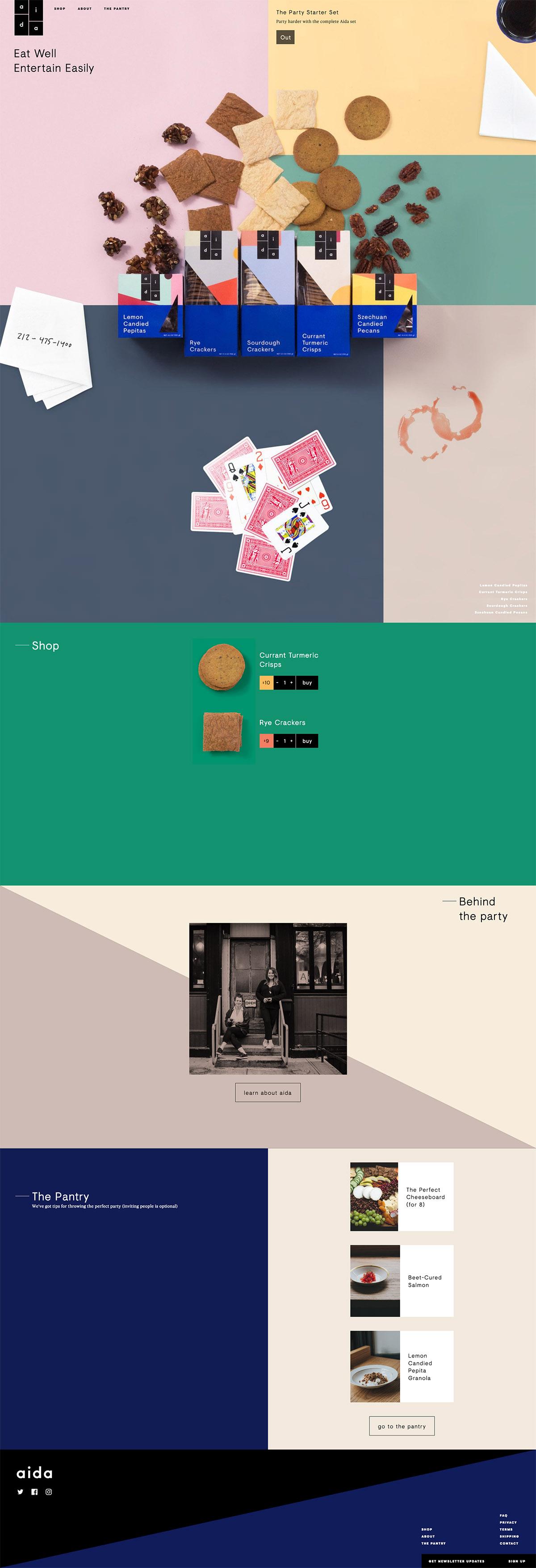 eCommerce website: Aida