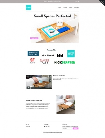 eCommerce website: BedShelfie