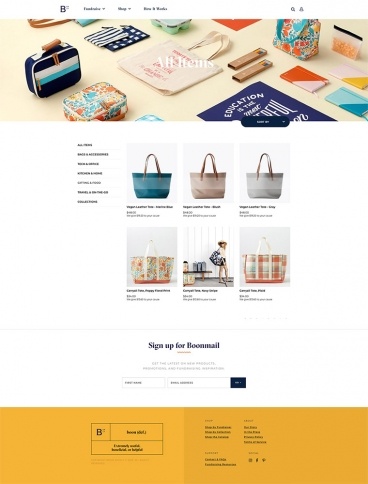 eCommerce website: Boon Supply