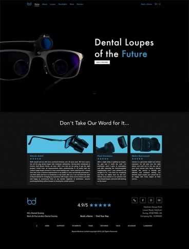 eCommerce website: Bryant Dental