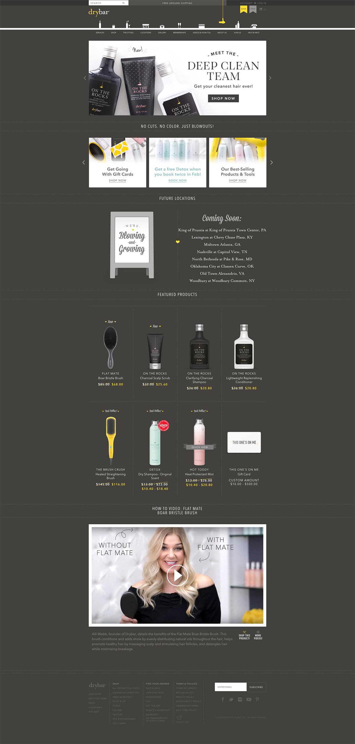 eCommerce website: Drybar
