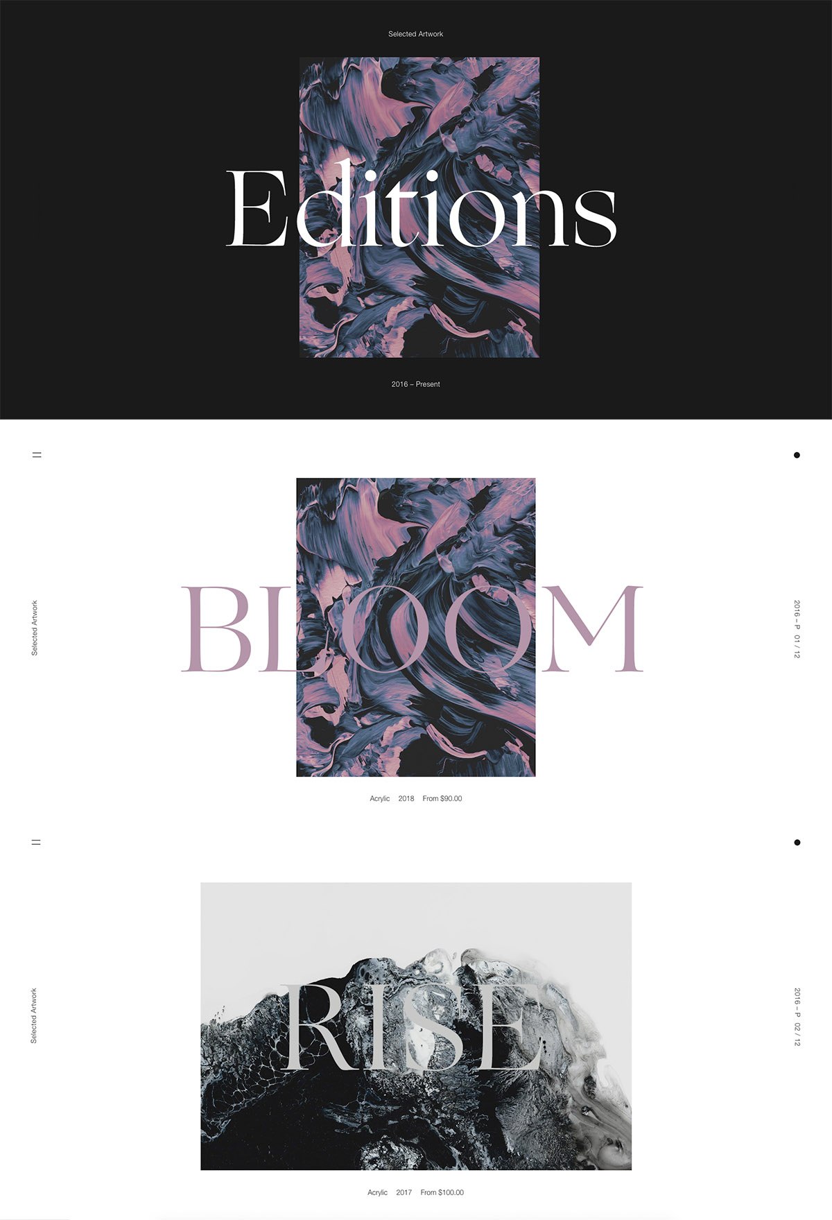 eCommerce website: Editions