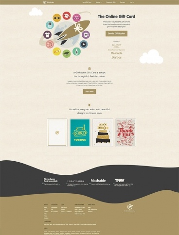 eCommerce website: GiftRocket