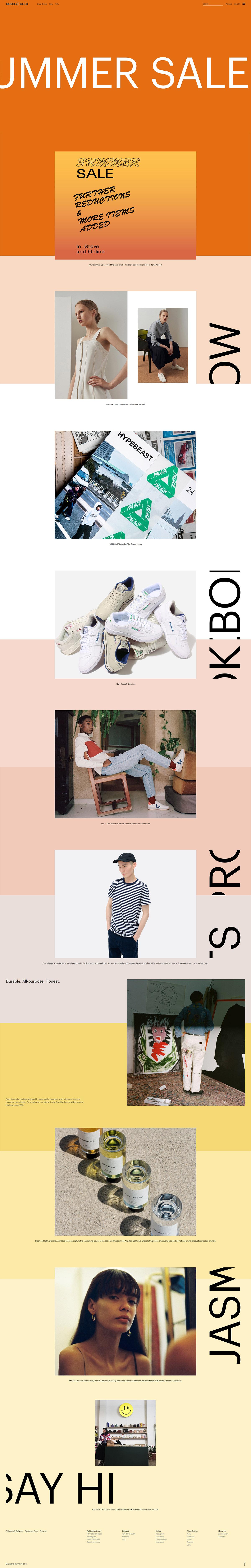 eCommerce website: Good as Gold