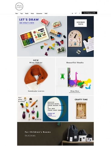 eCommerce website: Moon Picnic