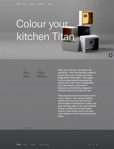 eCommerce website: Titan Sinkware