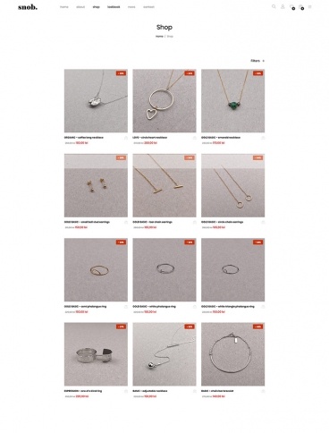 eCommerce website: Snob.