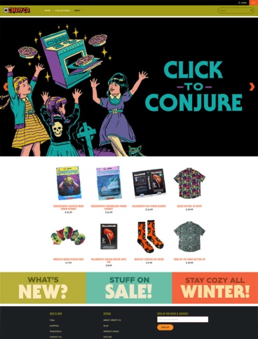 eCommerce website: Creepy Company