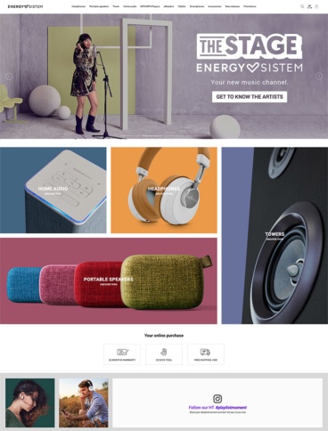 eCommerce website: Energy Sistem
