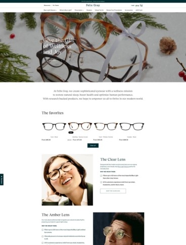 eCommerce website: Felix Gray