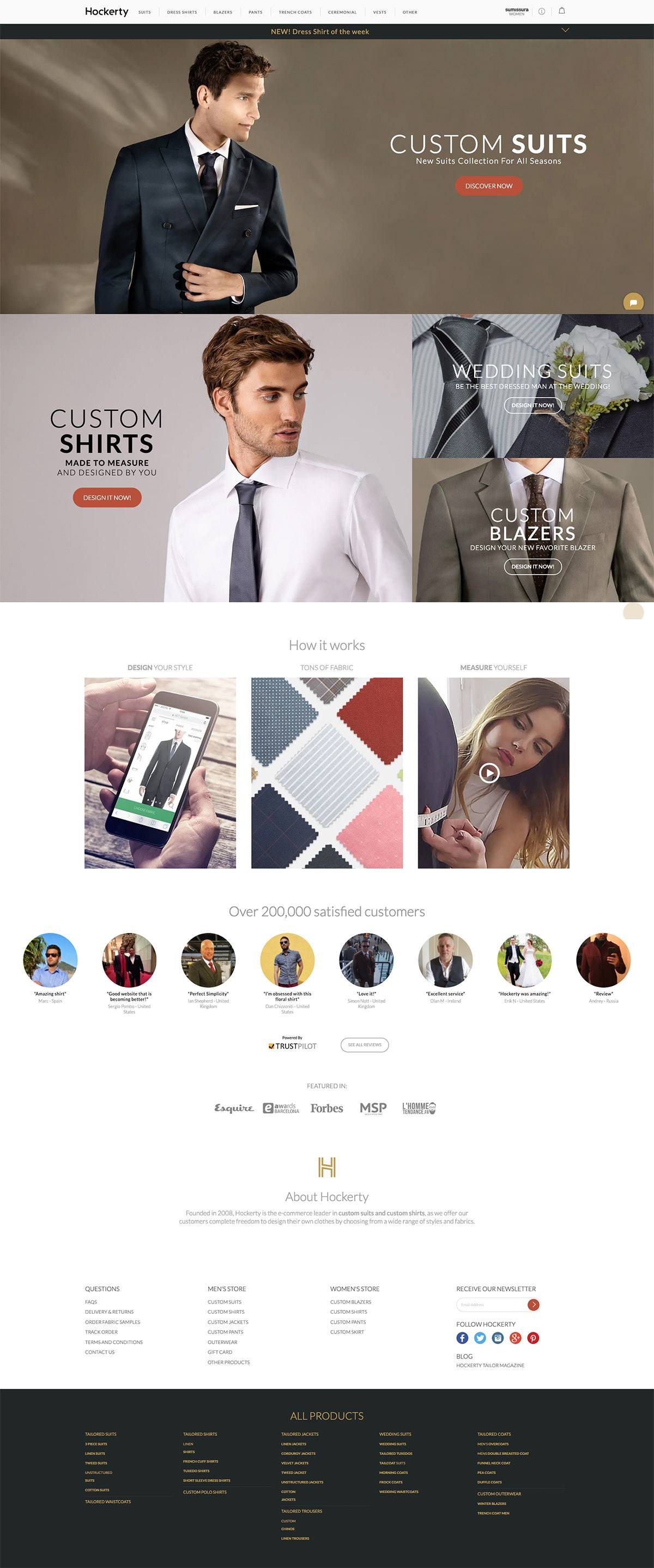 eCommerce website: Hockerty