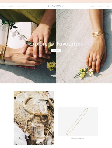 eCommerce website: Lucy Folk
