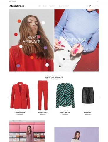 eCommerce website: Modström