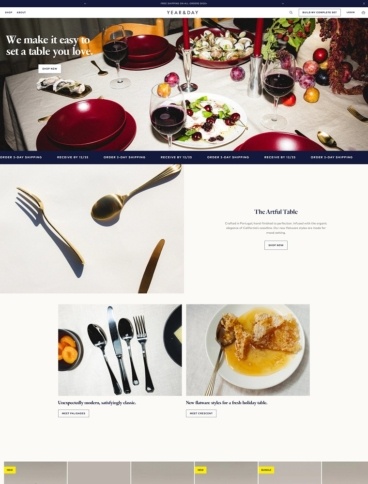 eCommerce website: Year & Day