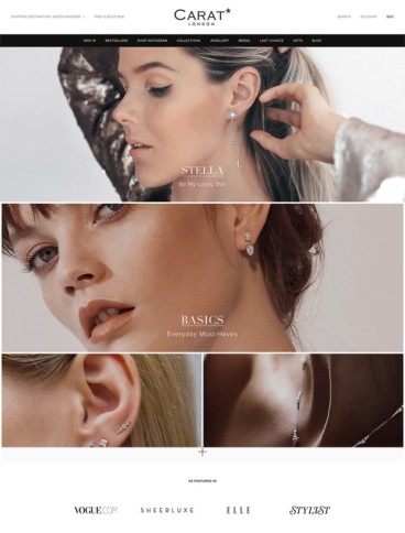 eCommerce website: CARAT*