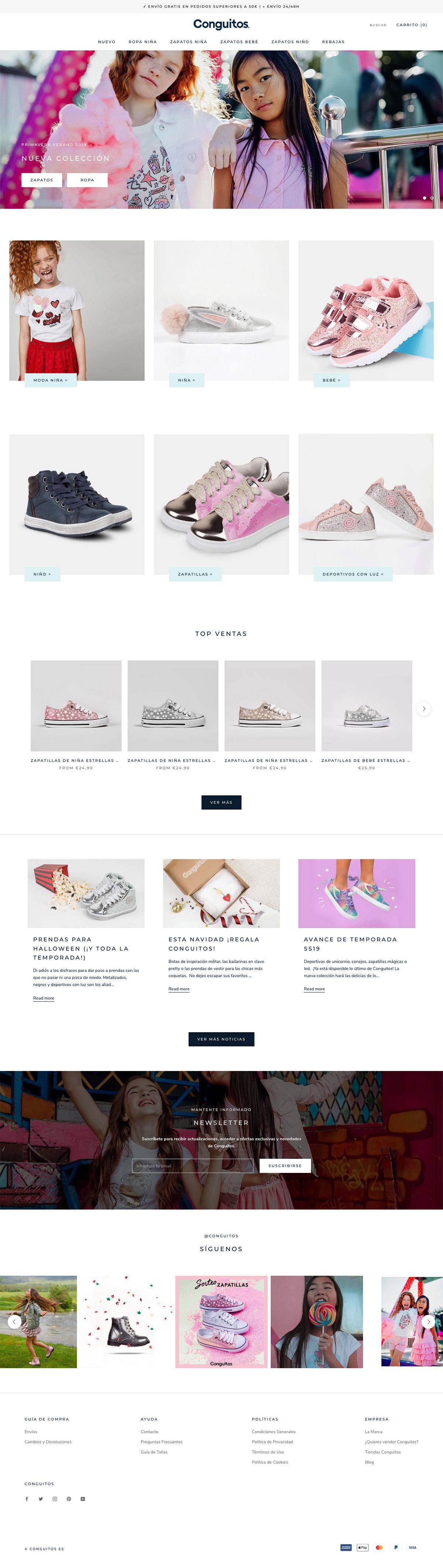 eCommerce website: Conguitos