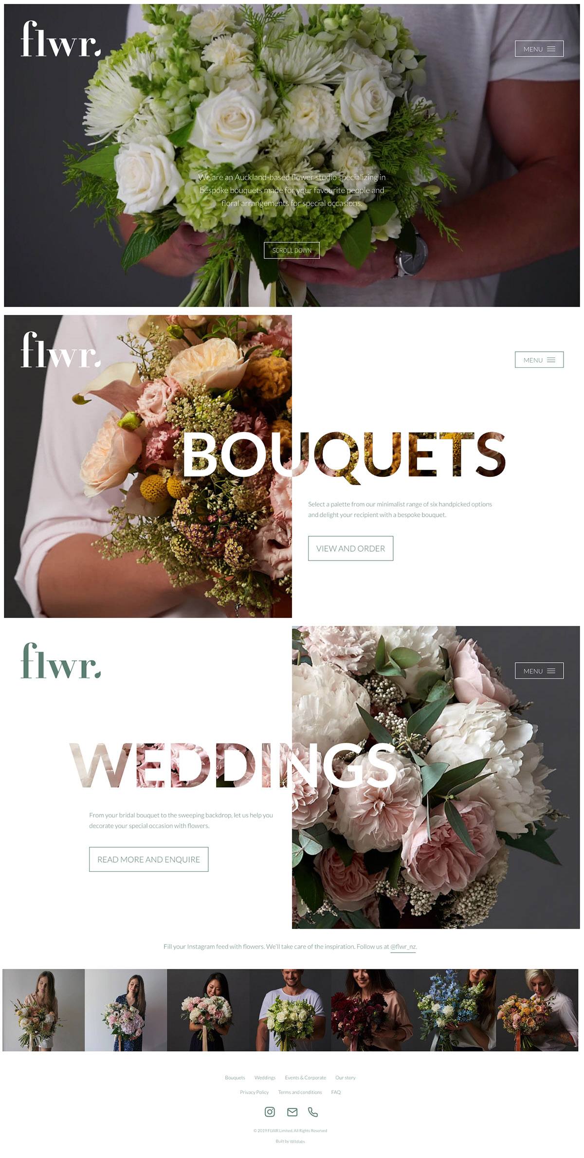 eCommerce website: flwr