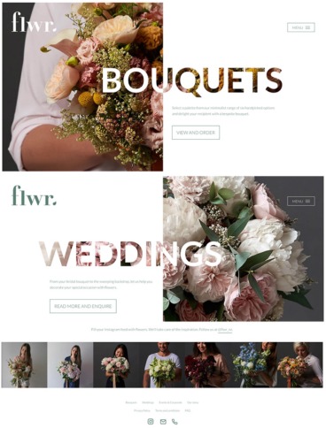 eCommerce website: flwr