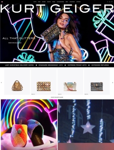 eCommerce website: Kurt Geiger