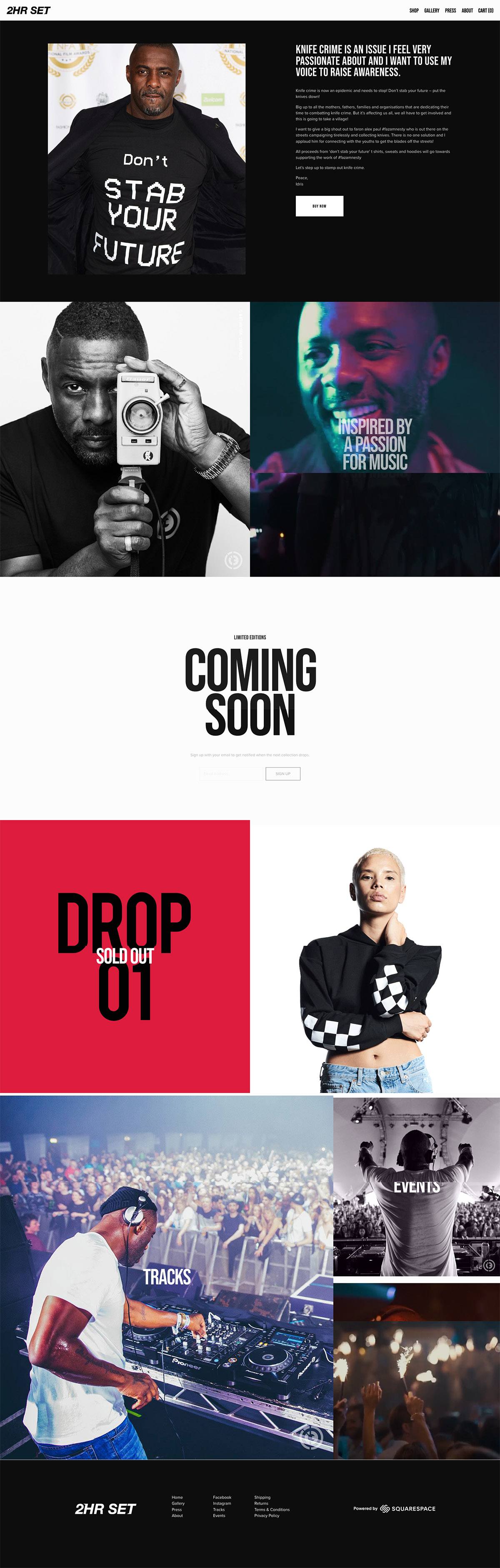 eCommerce website: 2hr Set