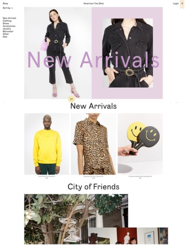 eCommerce website: American Two Shot