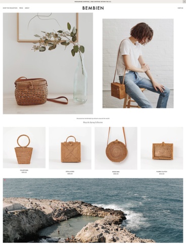 eCommerce website: Bembien