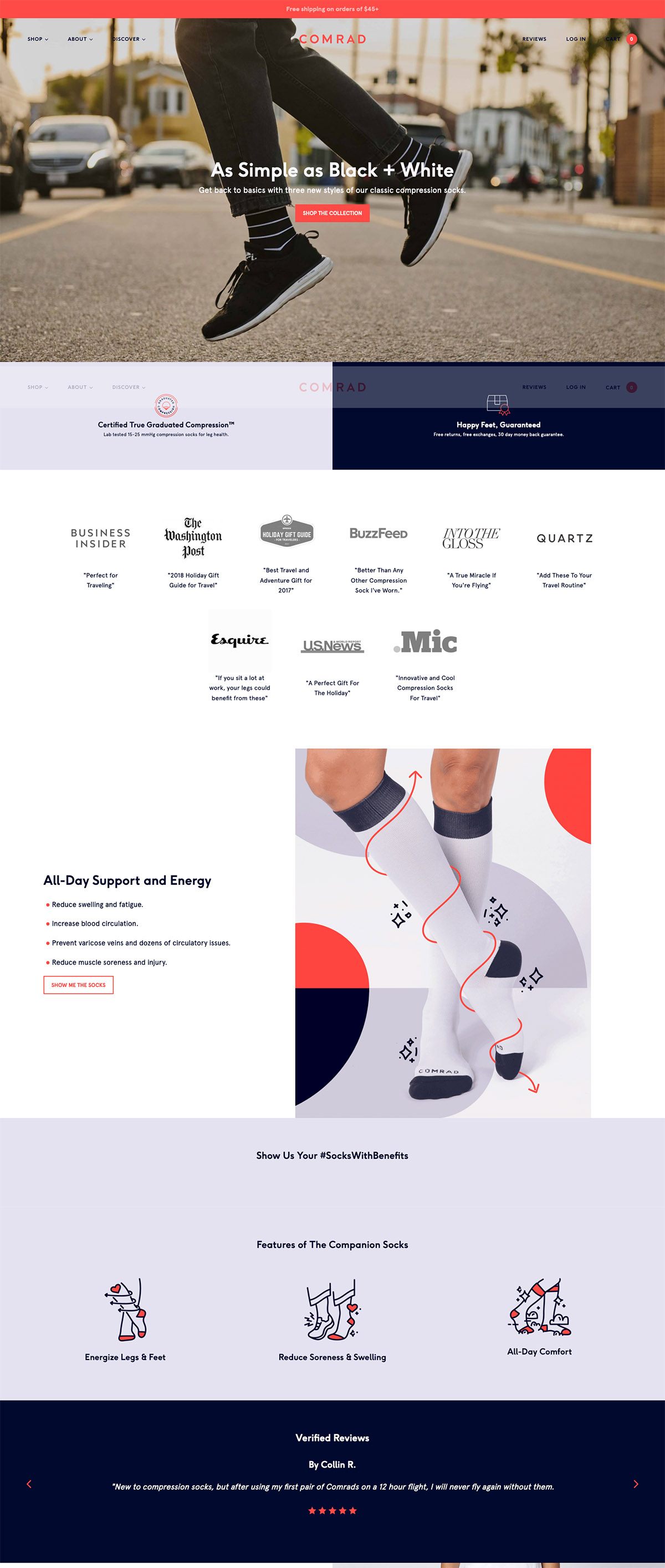 eCommerce website: Comrad