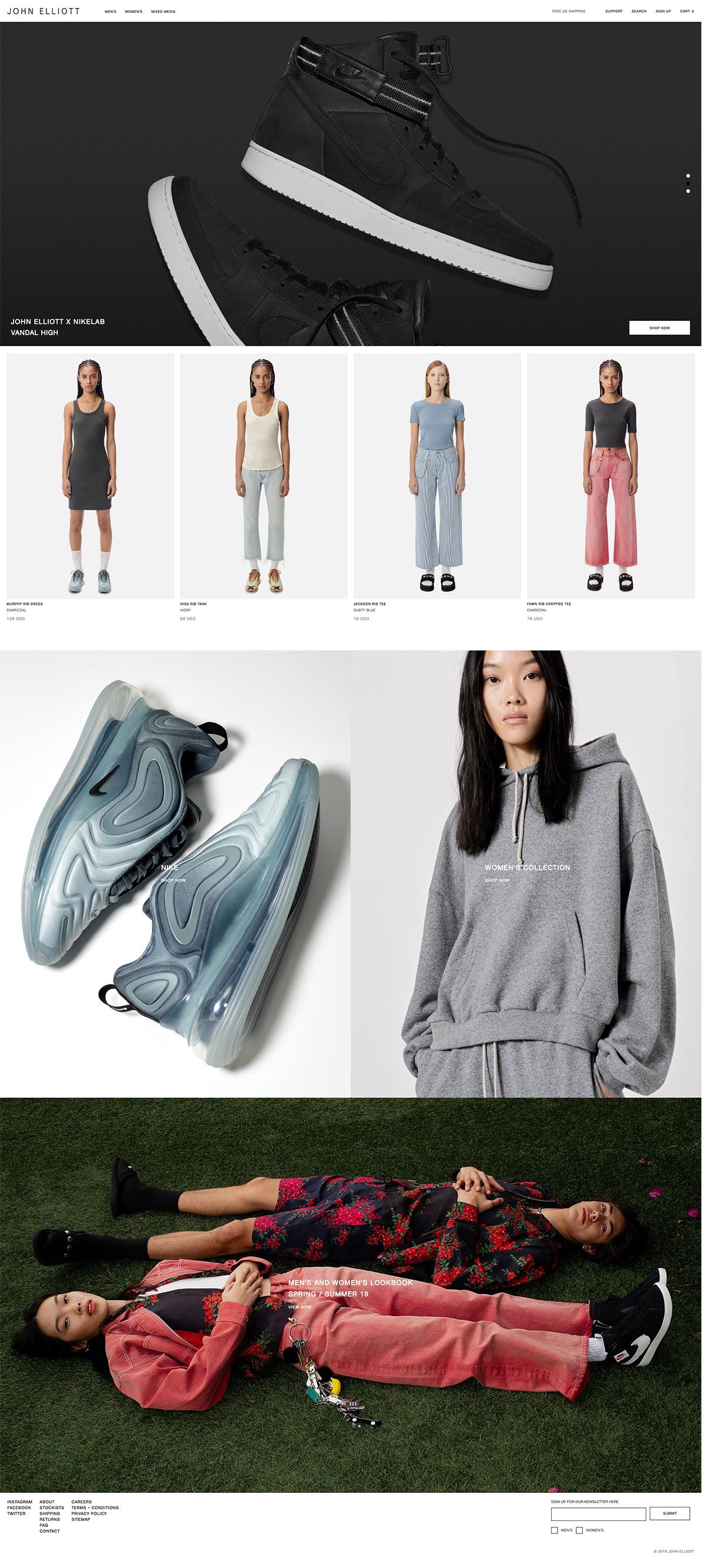 eCommerce website: John Elliott