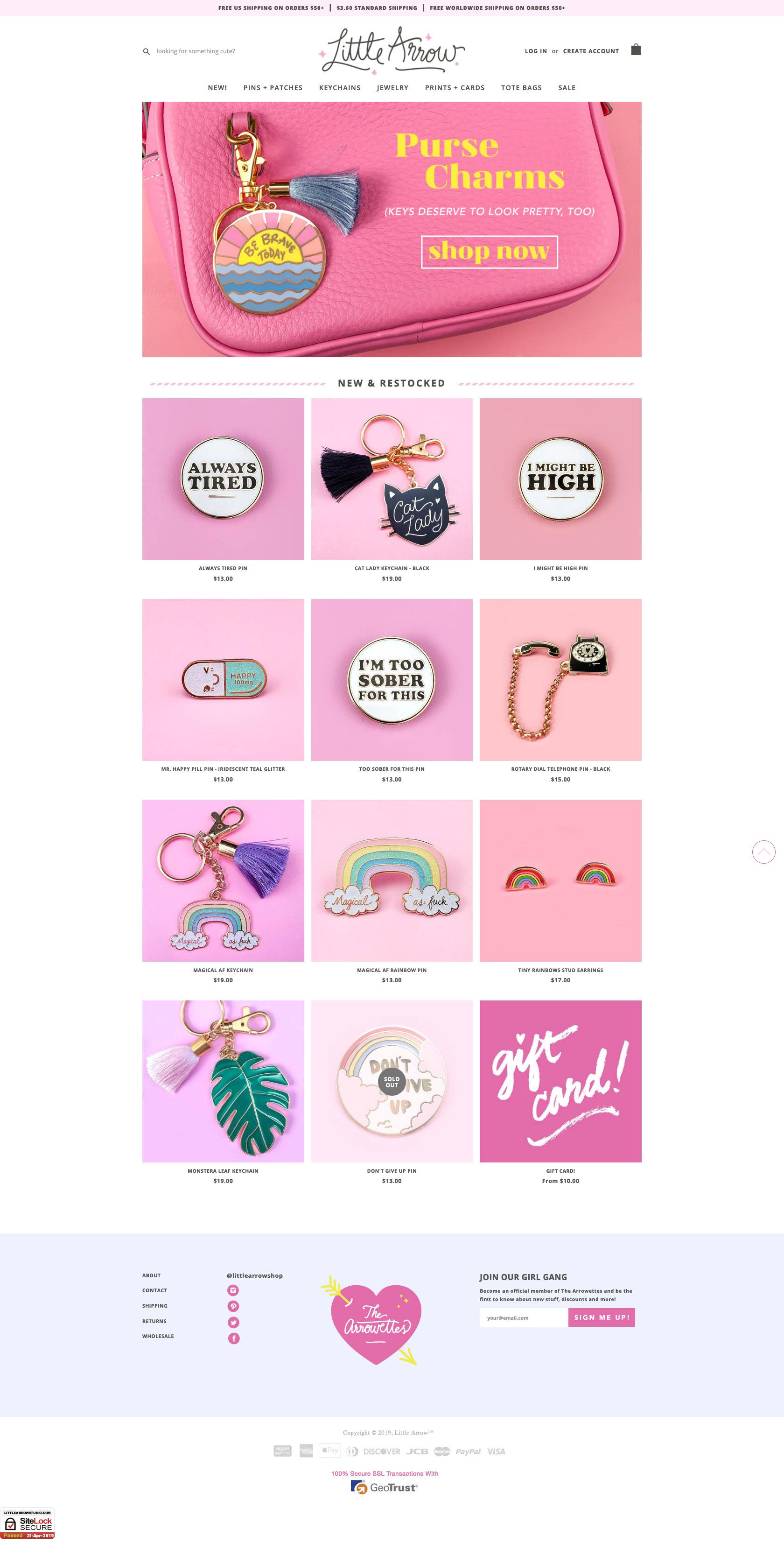 eCommerce website: Little Arrow