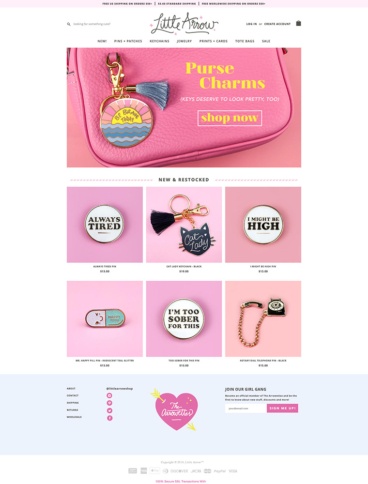 eCommerce website: Little Arrow