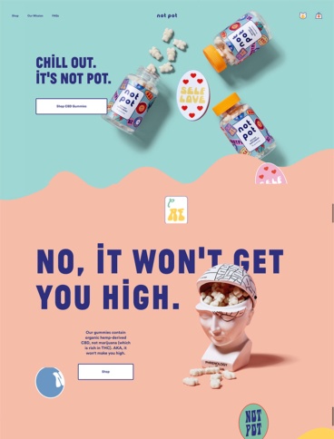 eCommerce website: Not Pot