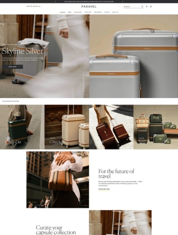 eCommerce website: Paravel